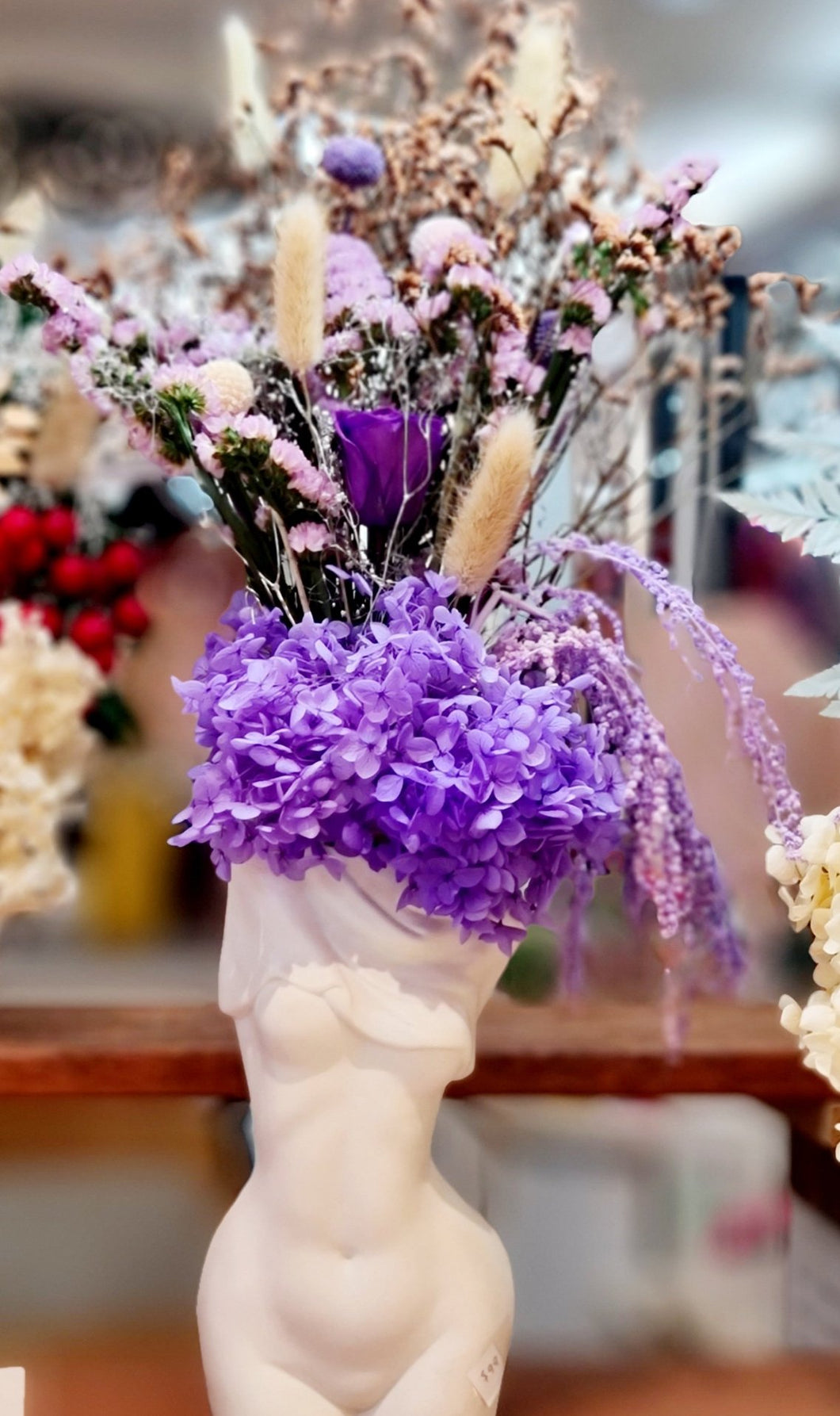 Lady Torso Vase Arrangement