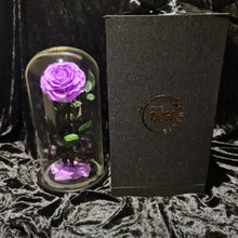 Load image into Gallery viewer, Neon Purple Large Enchanted Rose
