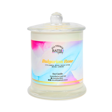 Load image into Gallery viewer, bulgarian-rose-soy-candle-black-large-all-things-bath

